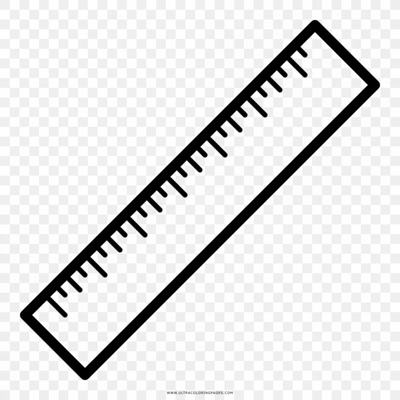 Ruler Drawing Coloring Book, PNG, 1000x1000px, Ruler, Area, Black, Black And White, Coloring Book Download Free