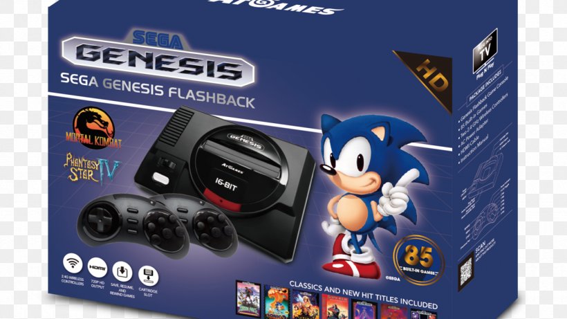 AtGames SEGA Genesis Flashback (2017) Mega Drive Atari Flashback, PNG, 1280x720px, Flashback, Atari, Atari Flashback, Atgames Sega Genesis Flashback 2017, Electronic Device Download Free