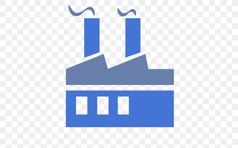 Factory Cartoon, PNG, 512x512px, Factory, Blue, Electric Blue, Industry,  Logo Download Free