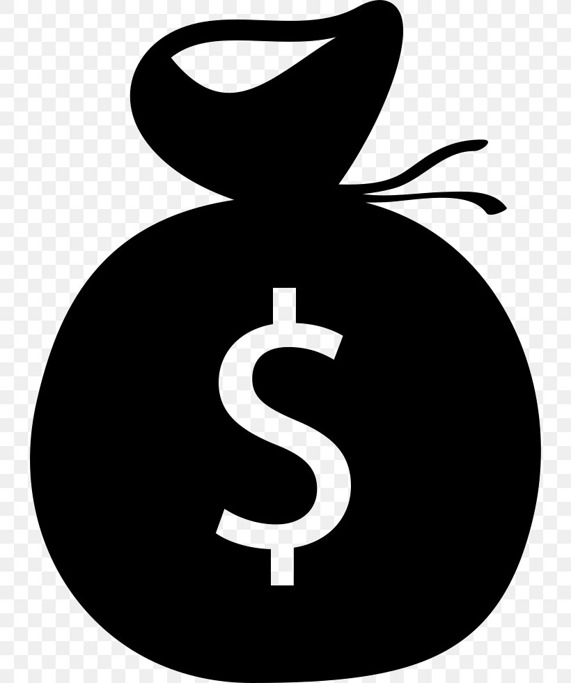 Money Bag Currency Symbol Bank, PNG, 734x980px, Money Bag, Bank, Black And White, Commerce, Credit Theory Of Money Download Free
