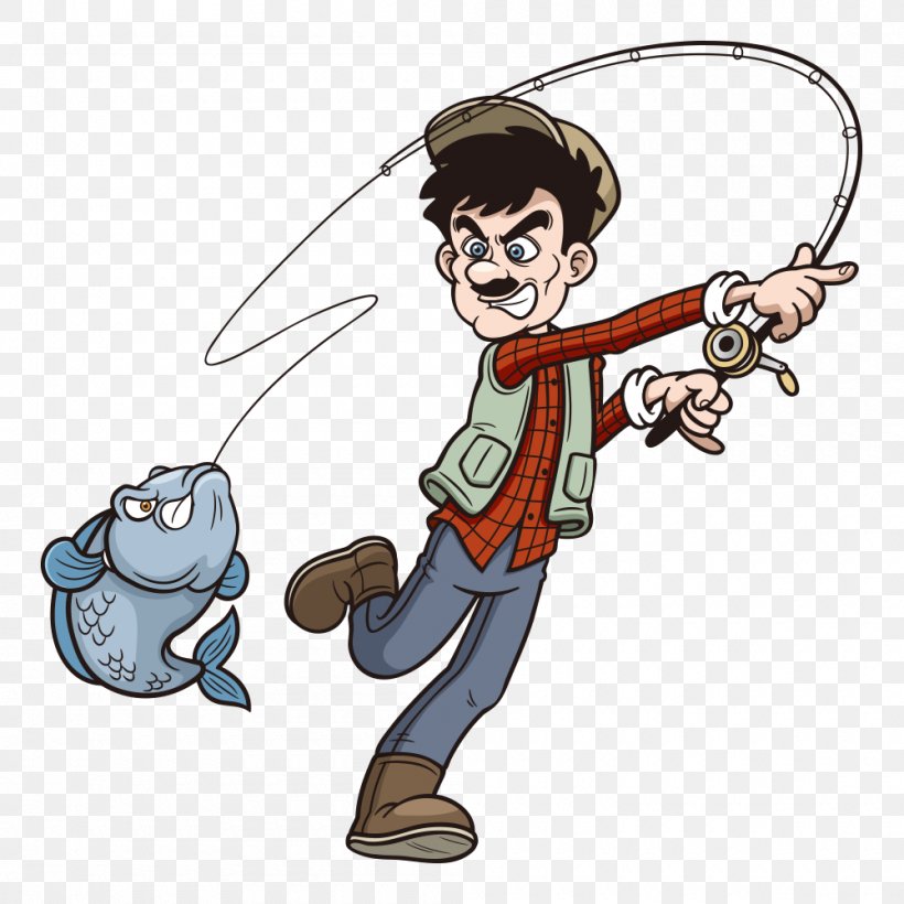 Fishing Rod Cartoon Clip Art, PNG, 1000x1000px, Fishing, Arm, Art, Biggame Fishing, Cartoon Download Free