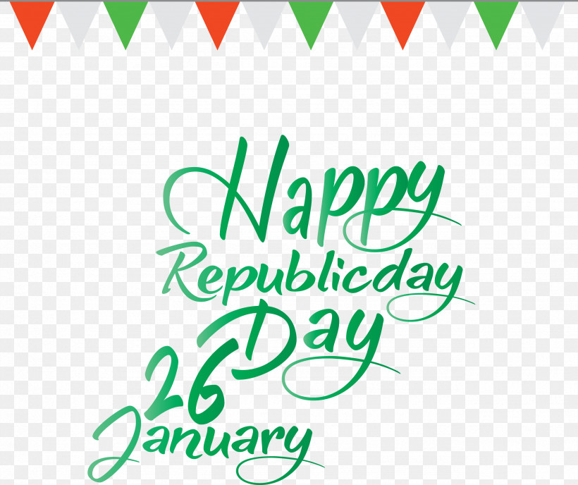 Happy India Republic Day India Republic Day 26 January, PNG, 2557x2148px, 26 January, Happy India Republic Day, Calligraphy, Green, India Republic Day Download Free