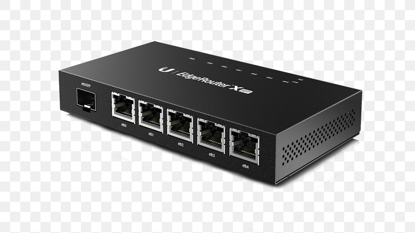 Ubiquiti Networks EdgeRouter X Small Form-factor Pluggable Transceiver Gigabit Ethernet, PNG, 668x462px, Ubiquiti Networks Edgerouter X, Computer Network, Computer Port, Electronic Component, Electronic Device Download Free