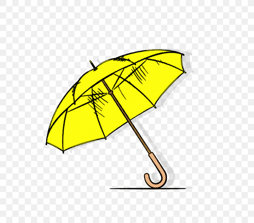 Umbrella Yellow Leaf Line, PNG, 720x720px, Umbrella, Leaf, Line, Yellow Download Free