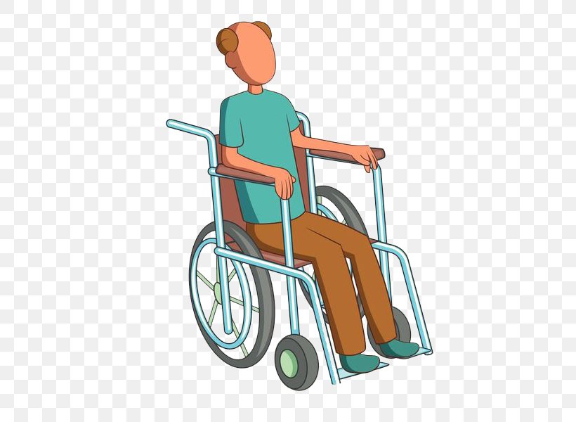 Wheelchair Cartoon Disability Illustration, PNG, 600x600px, Wheelchair, Cart, Cartoon, Chair, Disability Download Free