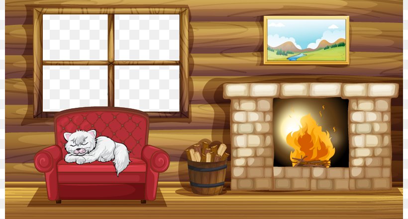 Fireplace Living Room Royalty-free Stock Photography, PNG, 800x441px, Fireplace, Cartoon, Decorative Arts, Drawing, Furniture Download Free