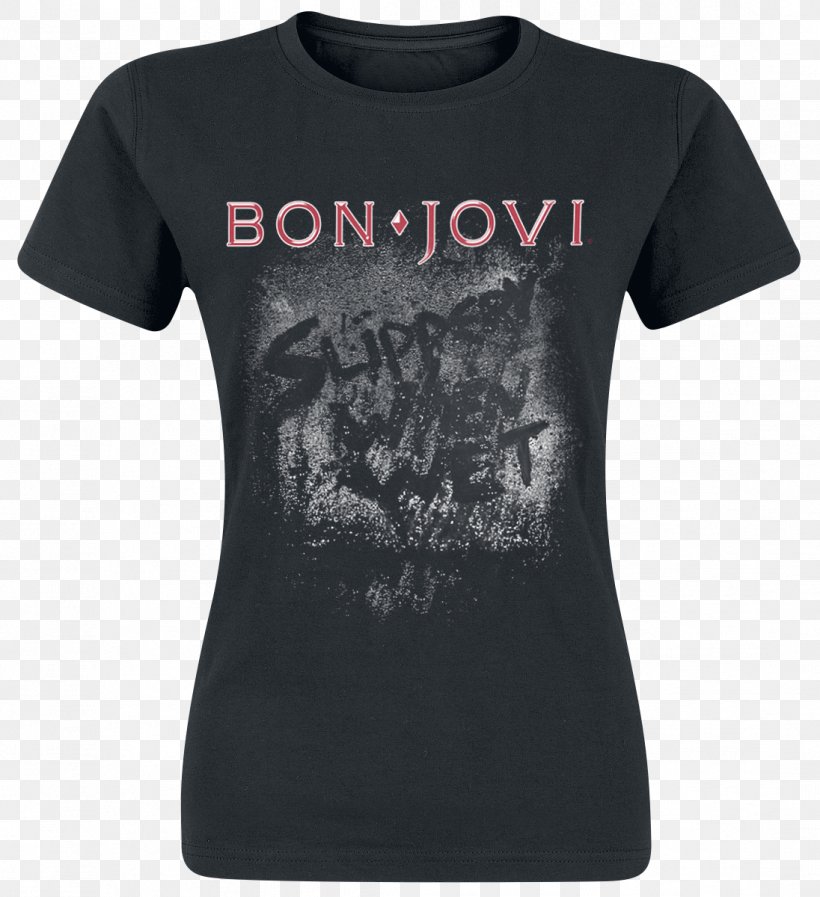 Slippery When Wet Tour T-shirt Bon Jovi Glam Metal, PNG, 1096x1200px, Watercolor, Cartoon, Flower, Frame, Heart Download Free