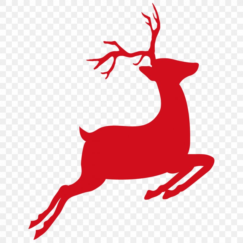 Vector Graphics Reindeer Image Silhouette, PNG, 1200x1200px, Deer, Antler, Cartoon, Christmas, Christmas Day Download Free