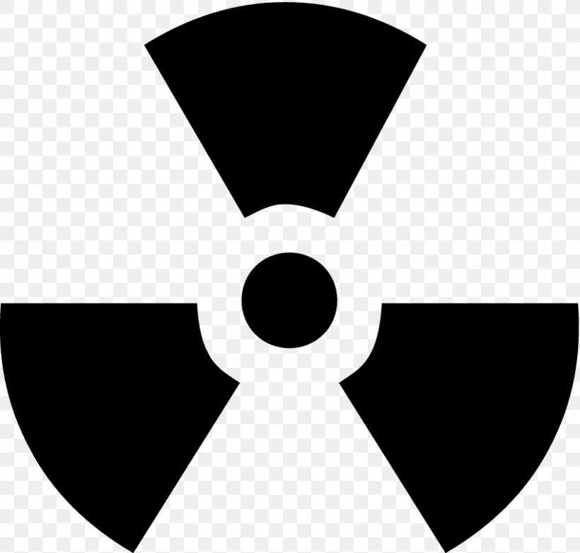 Hazard Symbol Radioactive Decay Sign Sticker, PNG, 850x811px, Hazard Symbol, Black, Black And White, Brand, Depositphotos Download Free