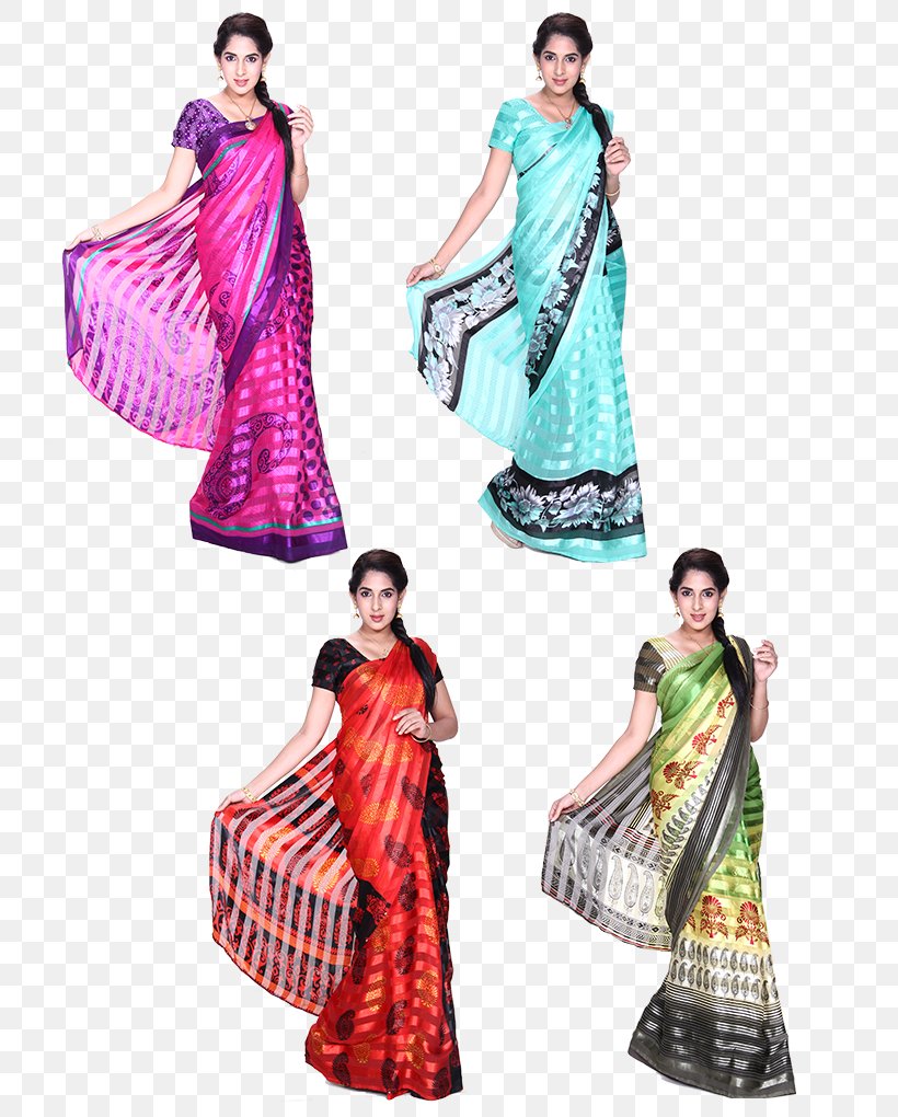 Sari Georgette Satin Dress Fashion Design, PNG, 750x1020px, Sari, Day Dress, Dress, Fashion, Fashion Design Download Free