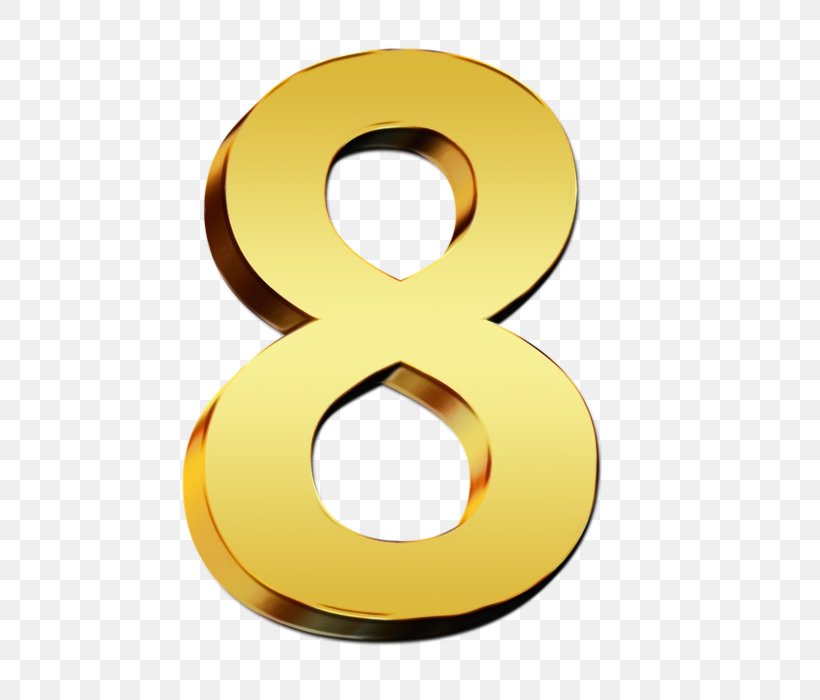 Yellow Number Symbol Brass Material Property, PNG, 700x700px, Watercolor, Brass, Material Property, Metal, Number Download Free