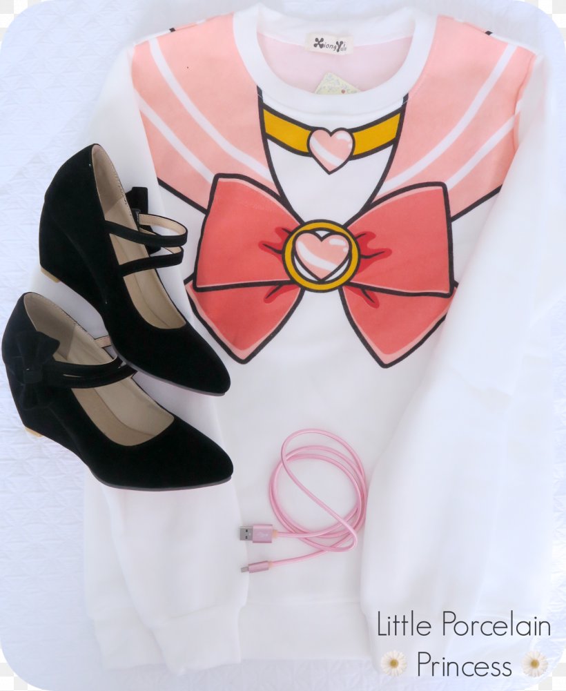 Chibiusa Sailor Moon T-shirt Hoodie Sleeve, PNG, 1310x1600px, Watercolor, Cartoon, Flower, Frame, Heart Download Free