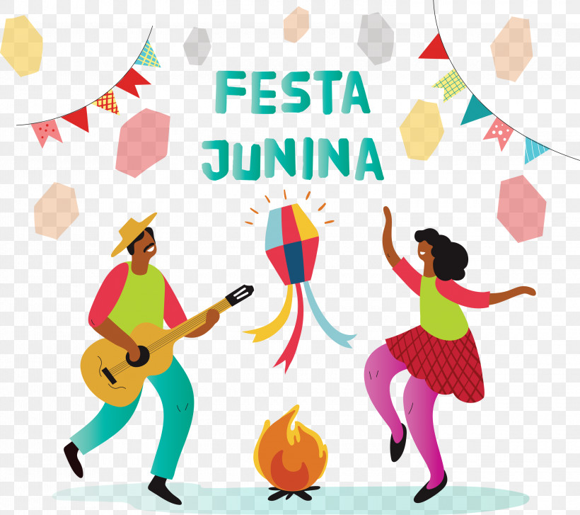 Brazilian Festa Junina June Festival Festas De São João, PNG, 3000x2662px, Brazilian Festa Junina, Area, Behavior, Cartoon, Festas De Sao Joao Download Free