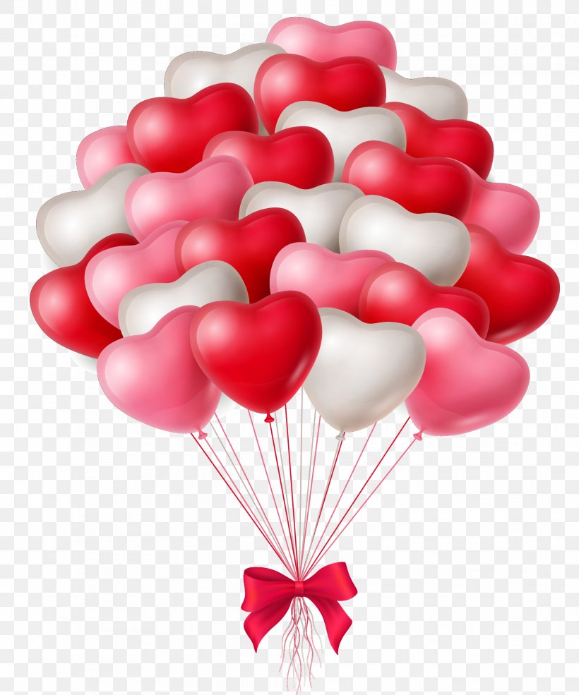 Vector Hand-painted Heart Balloon, PNG, 1913x2298px, Balloon, Gift, Heart, Petal, Photography Download Free