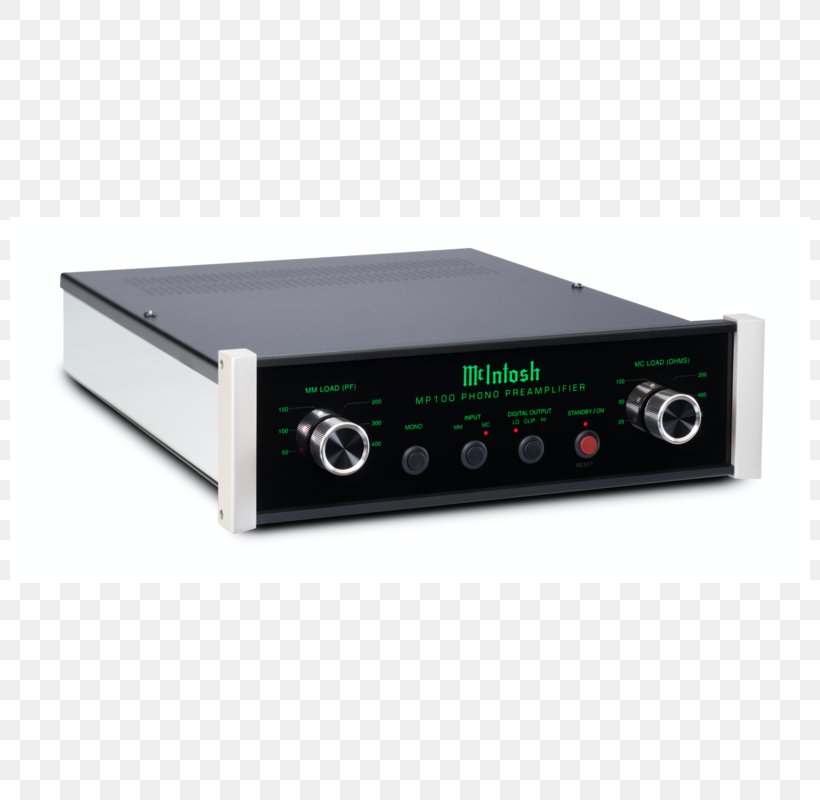 Electronics Preamplifier McIntosh Laboratory McIntosh MP100 Dedicated Phono Preamp, PNG, 800x800px, Electronics, Amplifier, Analogtodigital Converter, Audio, Audio Equipment Download Free