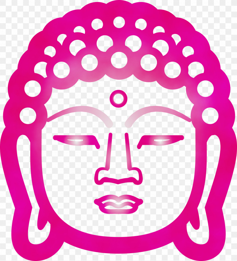 Face Pink Head Cheek Magenta, PNG, 2729x3000px, Buddha, Cheek, Circle, Face, Head Download Free
