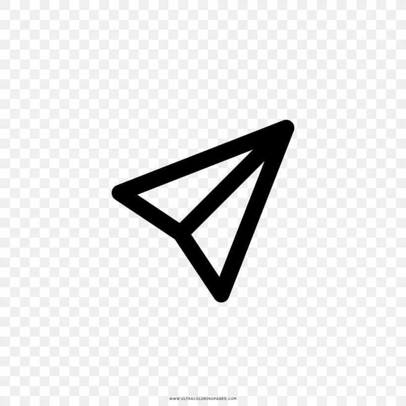 Paper Plane Airplane Drawing Coloring Book, PNG, 1000x1000px, Paper, Airplane, Ausmalbild, Black, Black And White Download Free