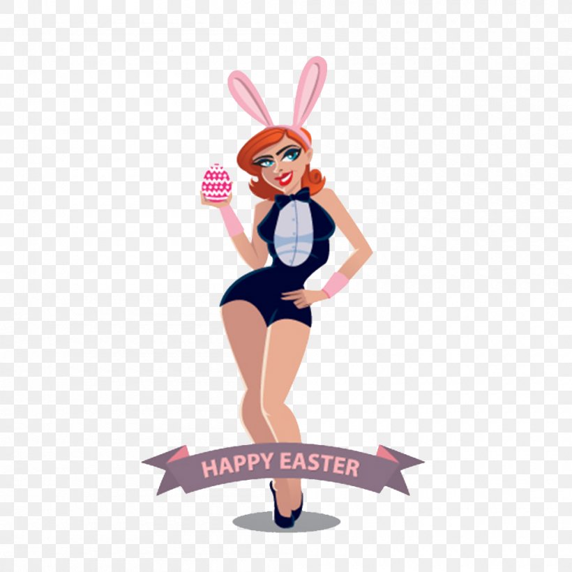Easter Bunny Rabbit Easter Egg, PNG, 1000x1000px, Easter Bunny, Cartoon, Easter, Easter Egg, Fictional Character Download Free