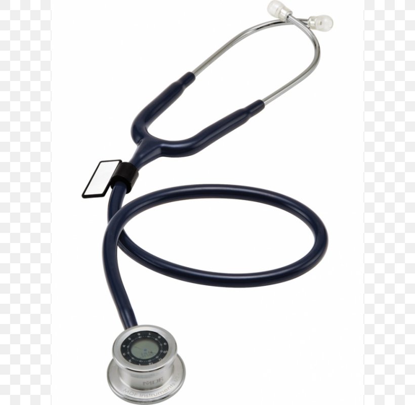 MDF Pulse Time 2-in-1 Digital LCD Clock And Single Head Stethoscope MDF MD One Stainless Steel Dual Head Stethoscope MDF Acoustica Stethoscope 747XP Nursing, PNG, 800x800px, Stethoscope, Cardiology, Health Care, Medical, Medical Equipment Download Free