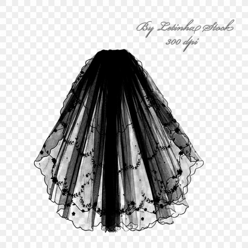 Veil Dress Skirt Lace Evening Gown, PNG, 900x900px, Veil, Babydoll, Black And White, Black Veil, Brautschleier Download Free