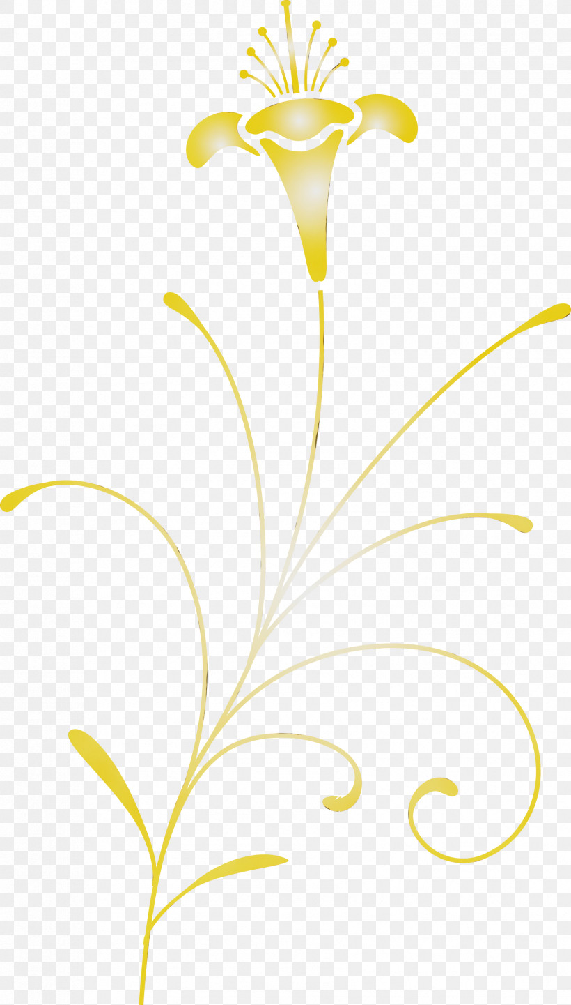 Yellow Plant Flower Pedicel Plant Stem, PNG, 1706x3000px, Easter Flower, Flower, Paint, Pedicel, Plant Download Free