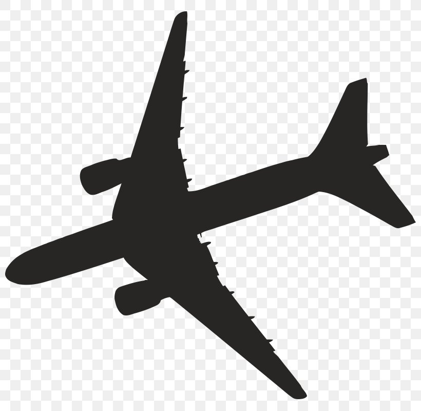 Illustration Royalty-free Image Silhouette Airplane, PNG, 800x800px, Royaltyfree, Aerospace Manufacturer, Air Travel, Airbus, Aircraft Download Free