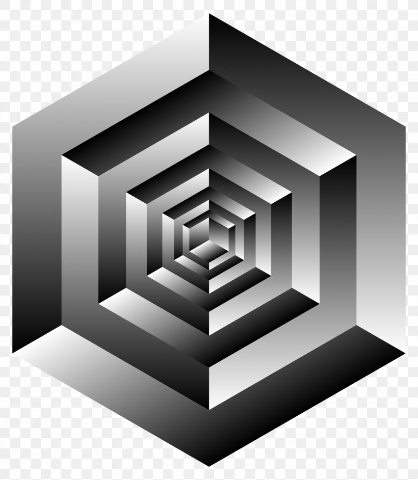 Penrose Triangle Necker Cube Optical Illusion, PNG, 2087x2400px, Penrose Triangle, Black And White, Brand, Cube, Illusion Download Free