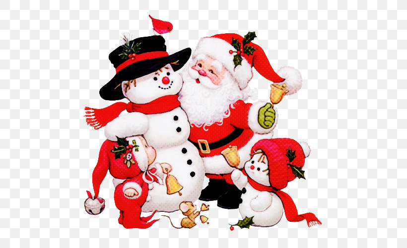 Santa Claus, PNG, 500x500px, Snowman, Christmas, Christmas Eve, Christmas Ornament, Santa Claus Download Free