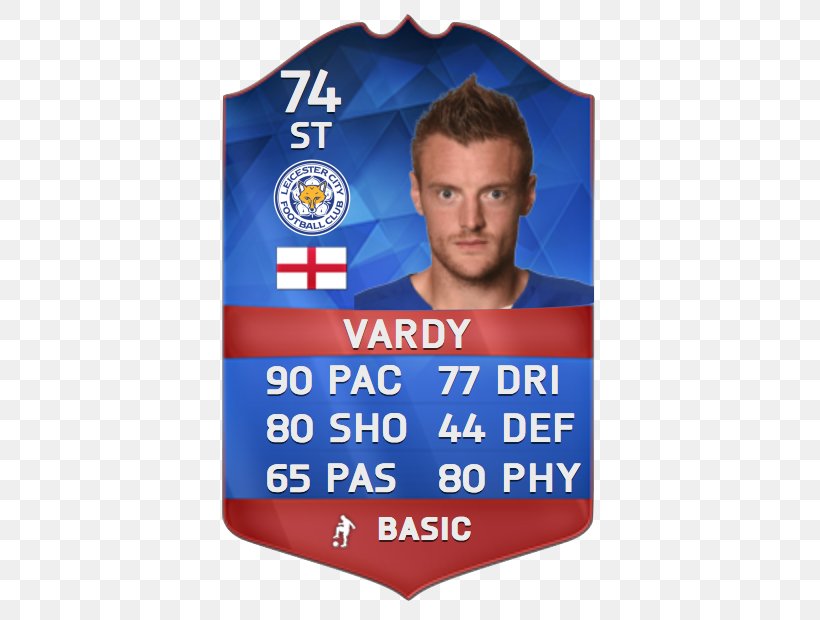 Jamie Vardy FIFA 17 FIFA 18 FIFA Mobile FIFA 15, PNG, 440x620px, Jamie Vardy, Advertising, Banner, Blue, Brand Download Free