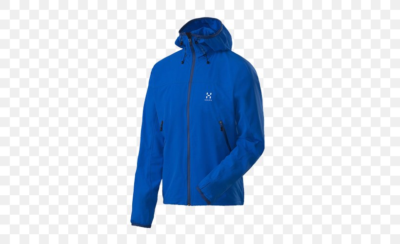 Hoodie Jacket Polar Fleece Haglxf6fs Windstopper, PNG, 500x500px, Hoodie, Blue, Clothing, Cobalt Blue, Electric Blue Download Free