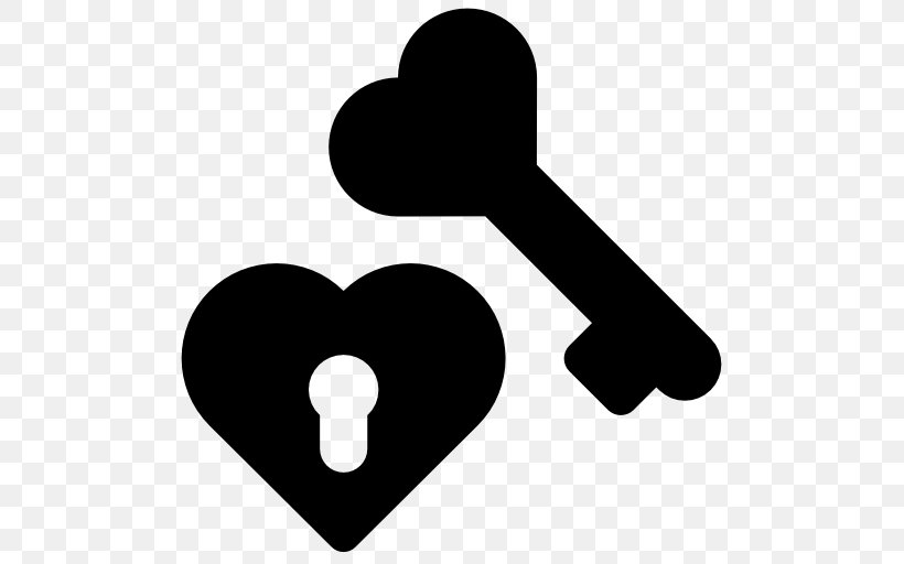 Key Padlock, PNG, 512x512px, Key, Black And White, Falling In Love, Heart, Love Download Free