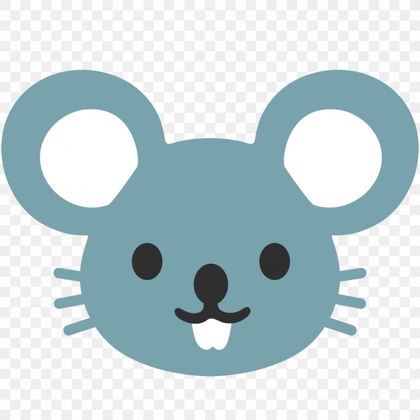Emoji Computer Mouse Android Unicode Sticker, PNG, 2000x2000px, Emoji, Android, Apple Color Emoji, Carnivoran, Cartoon Download Free