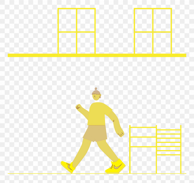 Logo Yellow Font Meter Cartoon, PNG, 2500x2356px, Walking, Behavior, Cartoon, Diagram, Happiness Download Free