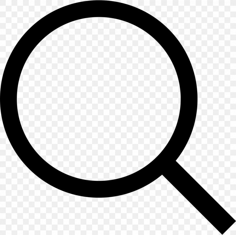 Magnifying Glass, PNG, 980x976px, Magnifying Glass, Area, Black, Black And White, Glass Download Free