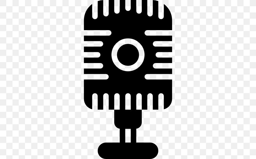 Microphone Sound, PNG, 512x512px, Microphone, Audio, Audio Equipment, Black And White, Logo Download Free