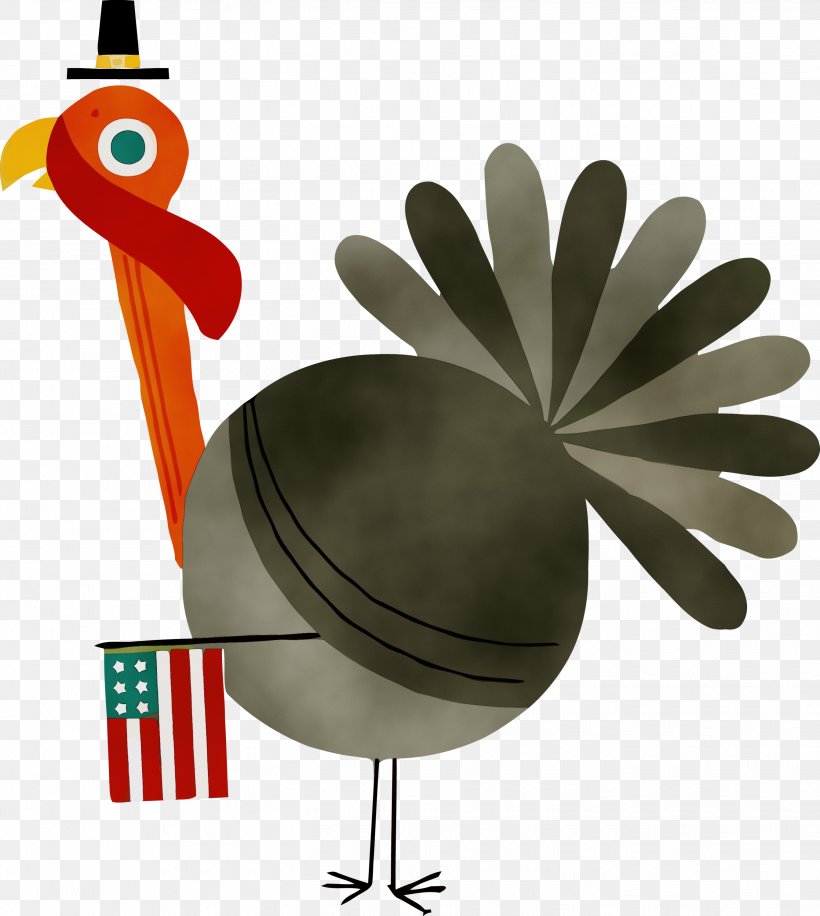 Bird Rooster Flightless Bird, PNG, 2685x3000px, Thanksgiving Turkey, Bird, Flightless Bird, Paint, Rooster Download Free
