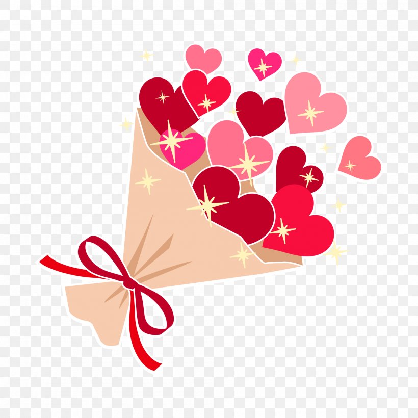 Bouquet Of Heart Red., PNG, 2000x2000px, Heart, Art, Flower, Love, Petal Download Free
