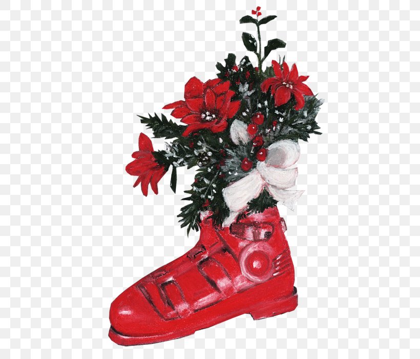 Christmas Ornament Shoe, PNG, 473x700px, Christmas Ornament, Carmine, Christmas, Christmas Decoration, Flower Download Free