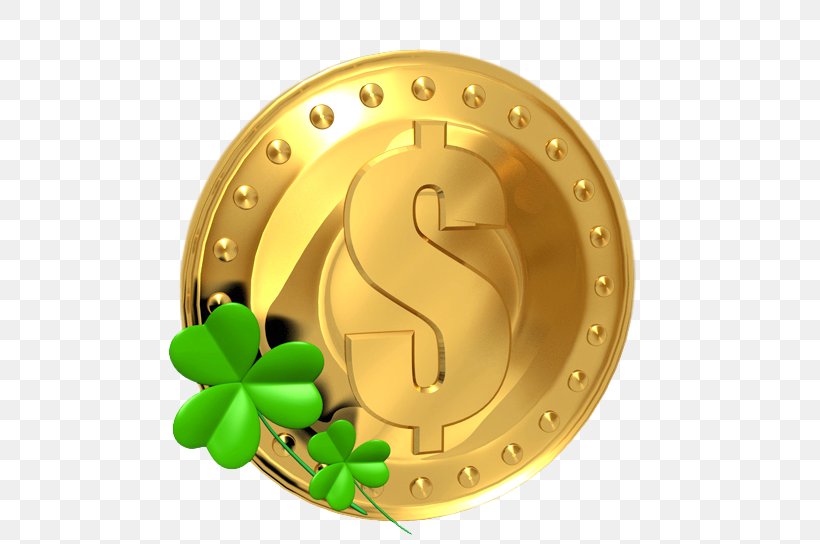 Saint Patricks Day Luck Coin Four-leaf Clover Clip Art, PNG, 540x544px, Saint Patricks Day, Coin, Fourleaf Clover, Gold, Gold Coin Download Free