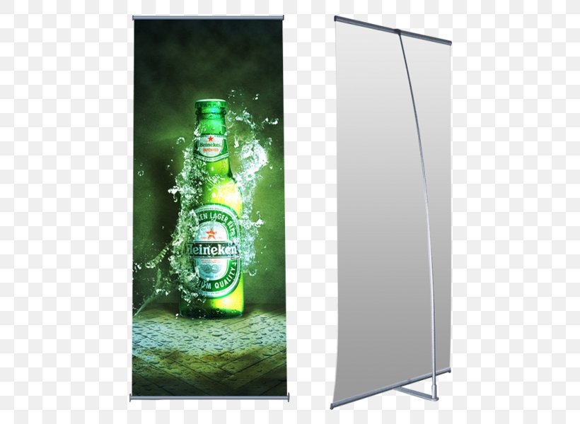 Vinyl Banners Advertising Display Stand Trade Show Display, PNG, 600x600px, Banner, Advertising, Beer, Beer Bottle, Bottle Download Free
