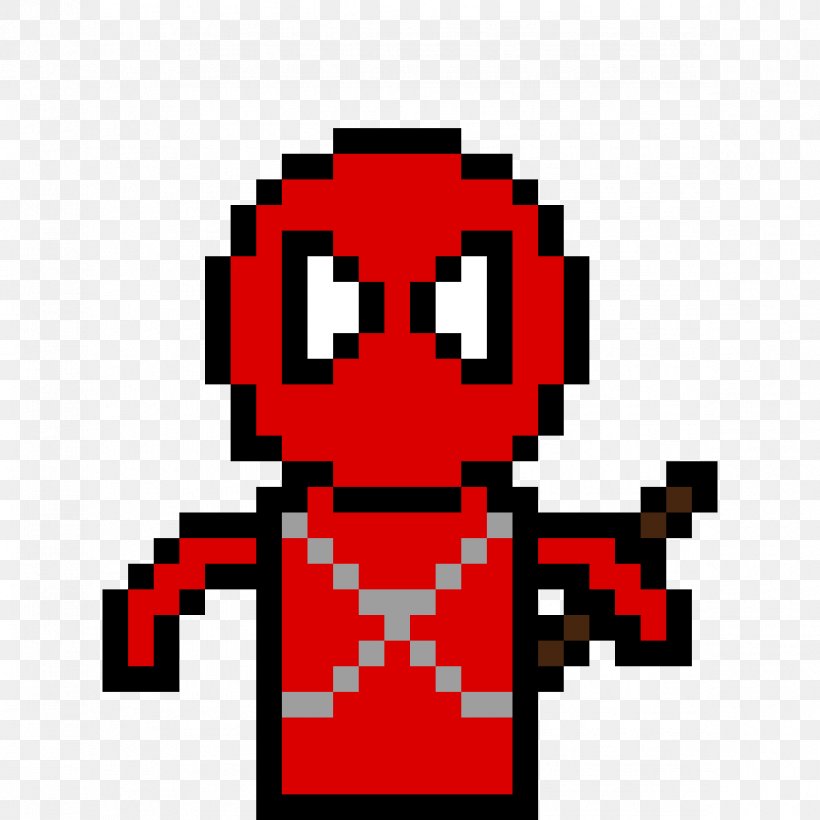 Pixel Art Image Deadpool Spider Man Png 1184x1184px Pixel