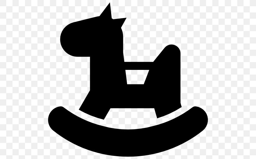 Rocking Horse Child Toy Clip Art, PNG, 512x512px, Rocking Horse, Black And White, Child, Hat, Headgear Download Free