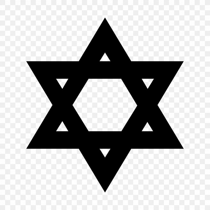 Star Of David Judaism Kippah, PNG, 1600x1600px, Star Of David, Area, Black And White, Brand, David Download Free