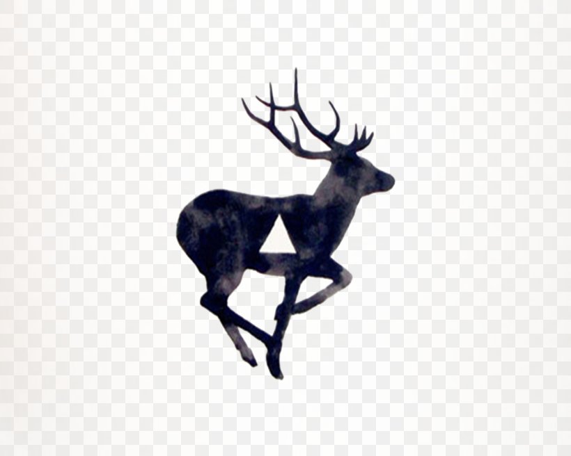 White-tailed Deer T-shirt Tattoo Moose, PNG, 1280x1024px, Deer, Antler, Art, Blackandgray, Horn Download Free