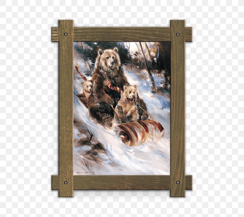 Picture Frames Art Bear Watercolor Painting, PNG, 730x730px, Picture Frames, Art, Artist, Bear, Canvas Download Free