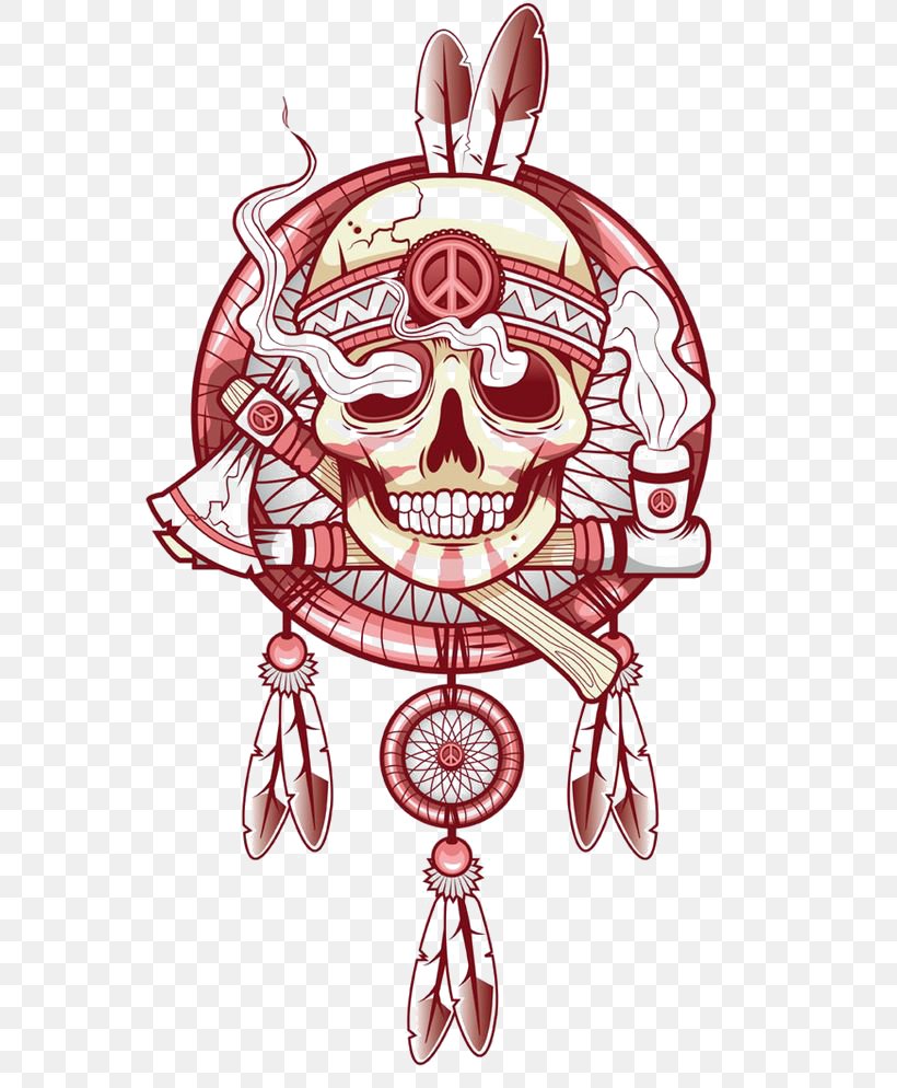 T-shirt Skull Tattoo Dreamcatcher Skeleton, PNG, 564x994px, Watercolor, Cartoon, Flower, Frame, Heart Download Free