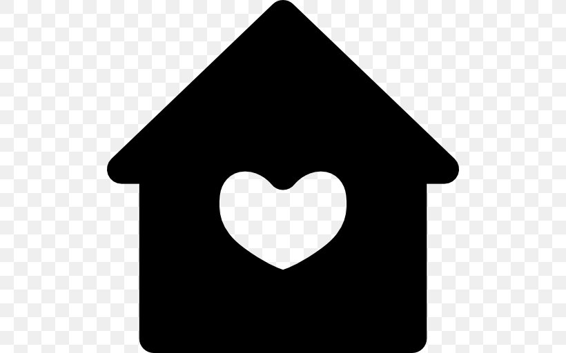 House Clip Art, PNG, 512x512px, House, Black And White, Building, Heart, Symbol Download Free