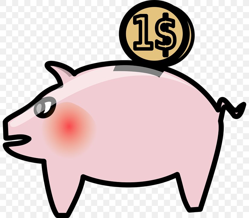 Piggy Bank Saving Money Clip Art, PNG, 802x720px, Piggy Bank, Area, Bank, Coin, Finance Download Free