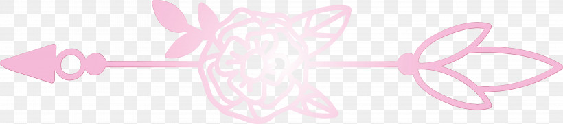 Pink Line, PNG, 4236x937px, Boho Arrow, Flower Arrow, Line, Paint, Pink Download Free