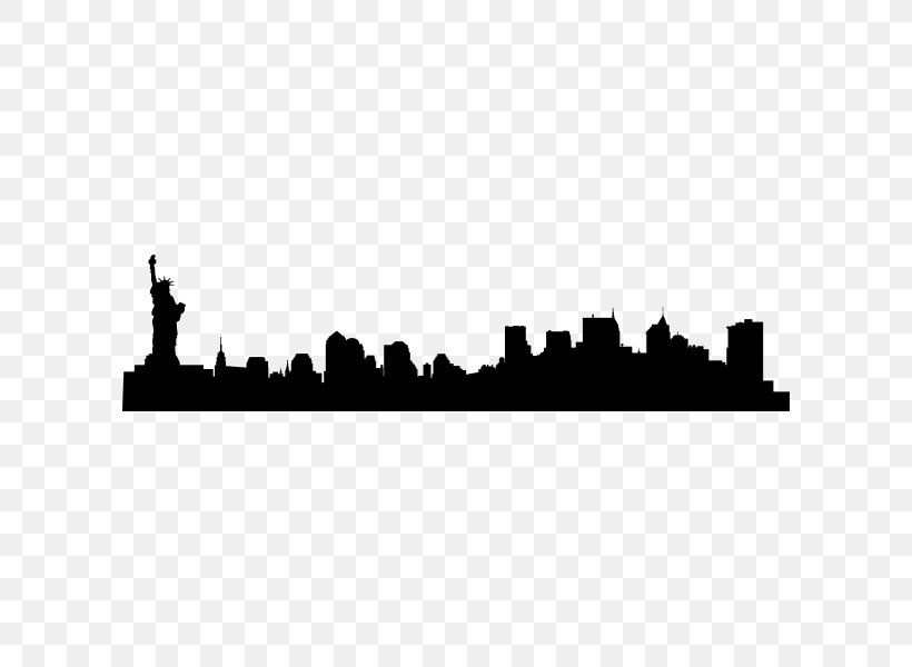The Skyline Hotel Sticker Wall Decal, PNG, 600x600px, Skyline, Area, Black And White, Building, Bumper Sticker Download Free
